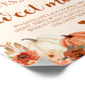 Herfst Pompoen Raad de Sweet Mess Baby shower Game Poster (Hoek)