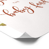 Herfst pompoen raden het baby Poster aan (Hoek)