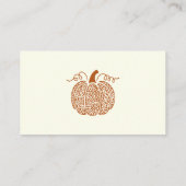 Herfst pompoen raden hoeveel pompoenen spel Kaart (Achterkant)