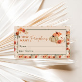 Herfst pompoen raden hoeveel Snoepjes spel Kaart