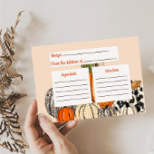 Herfst pompoen recept Kaart