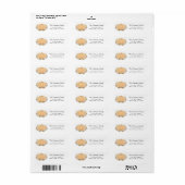 Herfst Pompoen Retouradres Label (Full Sheet)