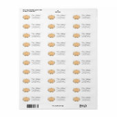 Herfst Pompoen Retouradres Label (Full Sheet)