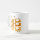 Herfst Pompoen Retro Herfst Koffiemok (Voorkant links)