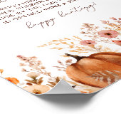 Herfst Pompoen Ring Hunt Vrijgezellenfeest spel Poster (Hoek)