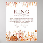 Herfst Pompoen Ring Hunt Vrijgezellenfeest spel Poster (Voorkant)