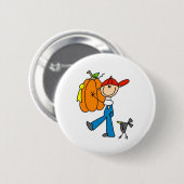 Herfst Pompoen Ronde Button 5,7 Cm (Voorkant /achterkant)