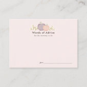 Herfst Pompoen Roze Baby shower Advies Kaarten (Voorkant)