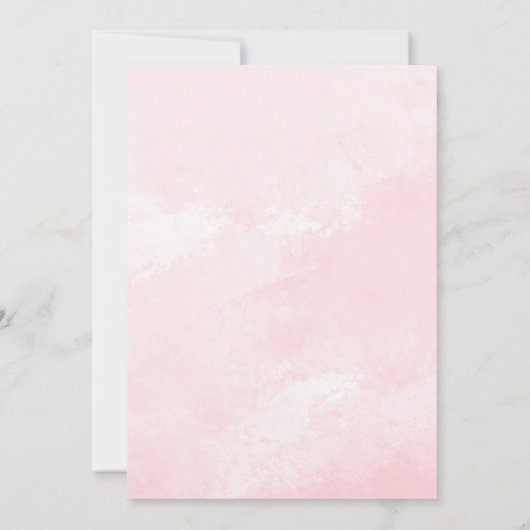 Herfst Pompoen Roze & Goud Meisje Bloemen 2e Verja Kaart (Achterkant)