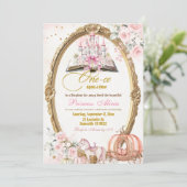 Herfst Pompoen Roze Verhalenboek sprookjesachtige  Kaart (Staand voorkant)