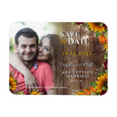 Herfst Pompoen Rustiek Roos Zonnebloem Fotomagneet Magneet (Horizontaal)