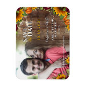 Herfst Pompoen Rustiek Roos Zonnebloem Fotomagneet Magneet (Verticaal)