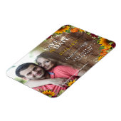 Herfst Pompoen Rustiek Roos Zonnebloem Fotomagneet Magneet (Linkerzijde)