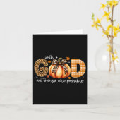 Herfst pompoen S voor vrouwen Jezus Christelijk Th Kaart (Gele Bloem)