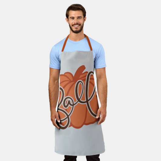 HERFST pompoen Schort (Gedragen)