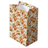 Herfst Pompoen Seizoen Medium Cadeauzakje (Voorkant Gekanteld)