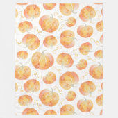 Herfst pompoen sherpa deken (Voorkant)