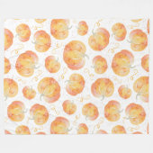 Herfst pompoen sherpa deken (Voorkant (Horizontaal))