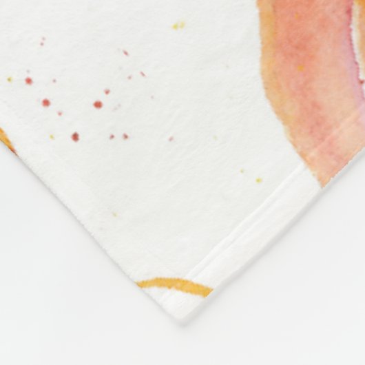 Herfst pompoen sherpa deken (Hoek)