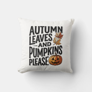 Herfst Pompoen Shirt Met Bladeren En Halloween Sfe Kussen