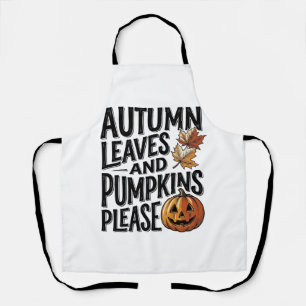 Herfst Pompoen Shirt Met Bladeren En Halloween Sfe Schort