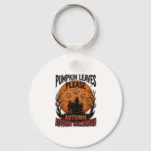 Herfst Pompoen Shirt Met Vintage Griezelen Herfstb Sleutelhanger