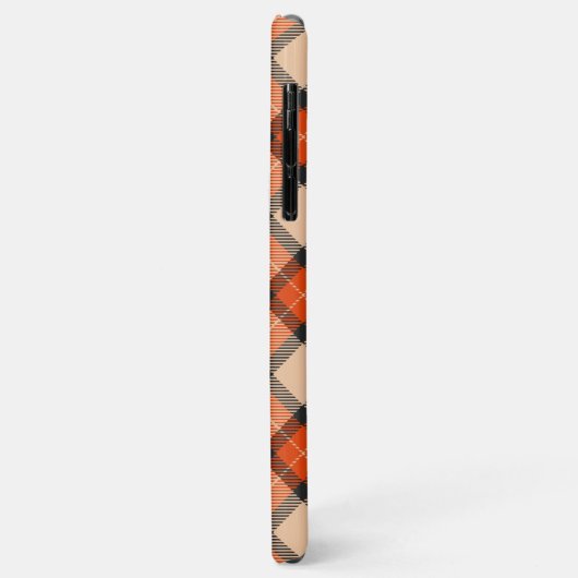 Herfst Pompoen Sinaasappel Bruin Tartan Patroon Case-Mate iPhone Case (Achterkant/links)