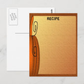 Herfst Pompoen Sinaasappel Bruin Uw Recept Briefkaart (Voorkant / Achterkant)