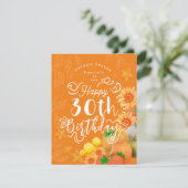 Herfst pompoen Sinaasappel Feestdagenkaart (Staand voorkant)