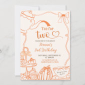 Herfst Pompoen Sinaasappel Krabbel Hand getrokken Kaart (Voorkant)