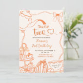 Herfst Pompoen Sinaasappel Krabbel Hand getrokken Kaart (Staand voorkant)