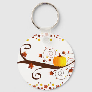 Herfst pompoen - Sleutelhanger