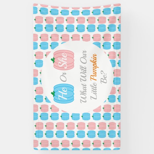 Herfst pompoen spandoek (Verticaal)