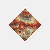 Herfst Pompoen Spice Alcohol Ink Decoupage Papier Servet (Hoek)