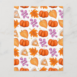 Herfst Pompoen Spice Halloween Thanksgiving Pompoe Briefkaart