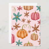 Herfst Pompoen Spice Halloween Thanksgiving Pompoe Kaart (Voorkant / Achterkant)