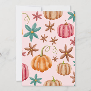 Herfst Pompoen Spice Halloween Thanksgiving Pompoe Kaart