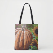 Herfst, pompoen stevige canvas canvas tas. tote bag (Voorkant)