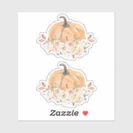 Herfst pompoen Sticker | Boho pompoen Baby shower
