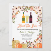 Herfst Pompoen Stock de Bar Uitnodiging (Voorkant)