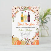Herfst Pompoen Stock de Bar Uitnodiging (Staand voorkant)