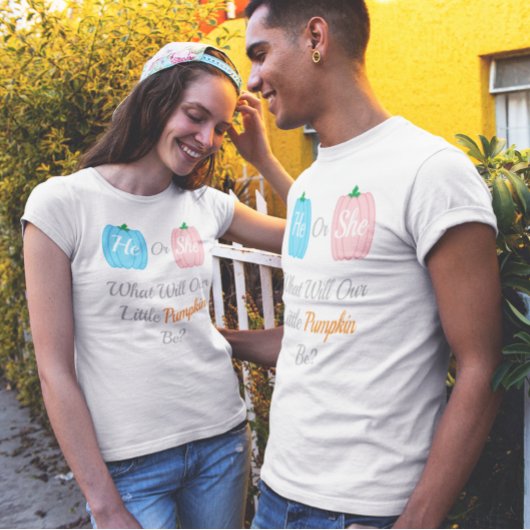 Herfst pompoen t-shirt