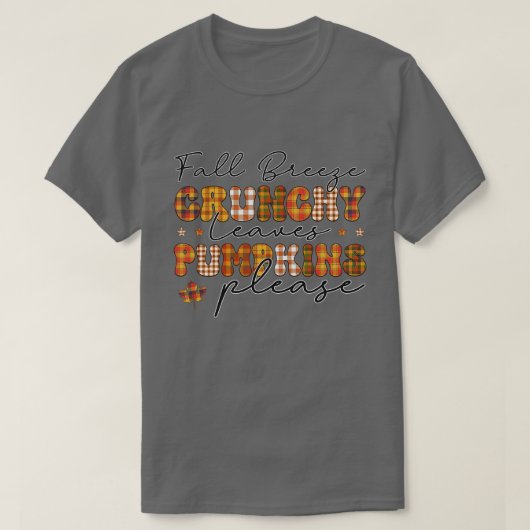 Herfst Pompoen Thankgiving herfst 1 T-shirt (Design voorkant)