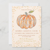 Herfst Pompoen Thanksgiving Diner Party Kaart (Voorkant)