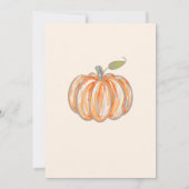 Herfst Pompoen Thanksgiving Diner Party Kaart (Achterkant)