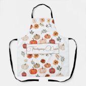 Herfst Pompoen Thanksgiving Diner Schort (Voorkant)