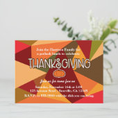 Herfst Pompoen Thanksgiving Leuk Kleurrijke Herfst Kaart (Staand voorkant)