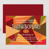 Herfst Pompoen Thanksgiving Leuk Kleurrijke Herfst Kaart (Voorkant / Achterkant)