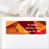 Herfst Pompoen Thanksgiving Val Invitatie Etiket (Insitu)