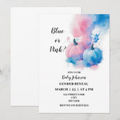 Herfst pompoen thema Geslacht onthullen Uitnodigin Kaart (Voorkant / Achterkant)